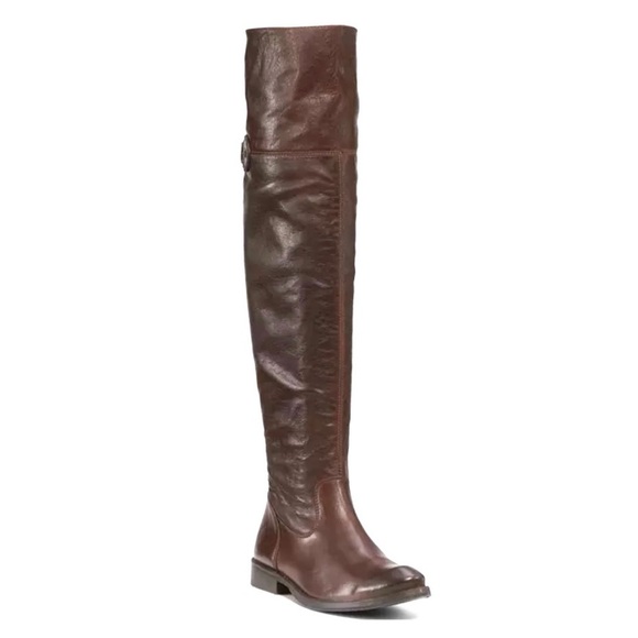 Frye Shirley Over the Knee Brown Leather Riding Boots | 6 - Picture 16 of 16